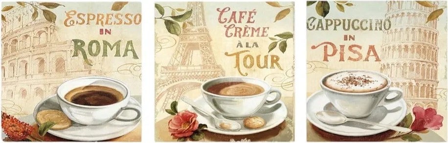 Картини в комплект от 3 бр. 30x30 cm Italy - Wallity