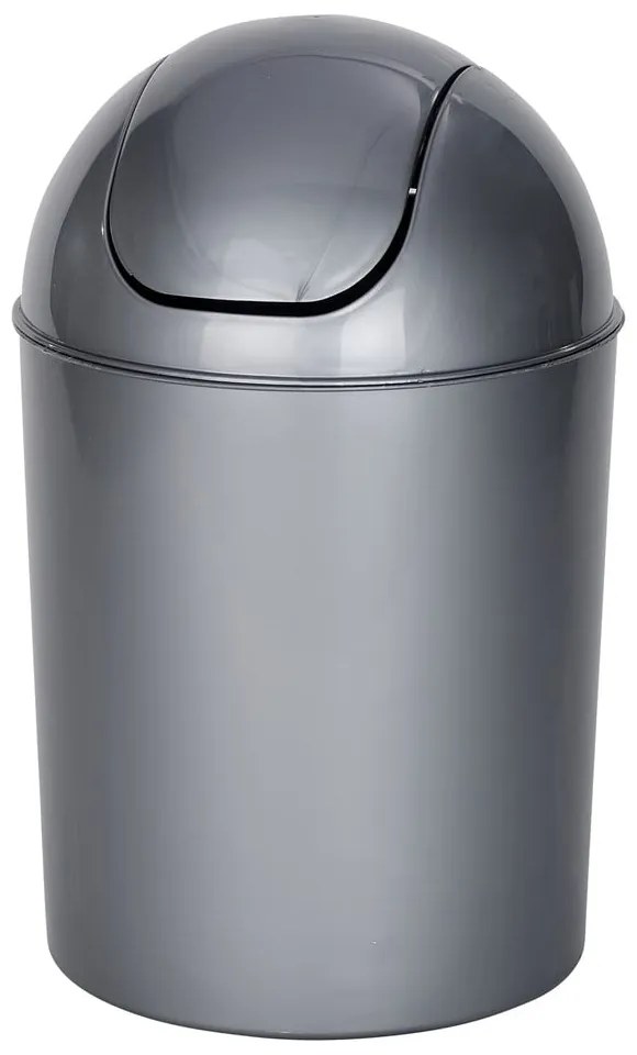 Сиво пластмасово кошче за боклук 6 l Economic – Wenko