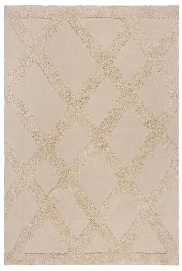 Бежов памучен килим 160x230 cm Tessa Diamond – Flair Rugs