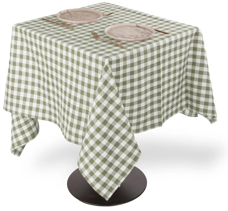 Памучна покривка за маса 150x150 cm Gingham – Tiseco Home Studio