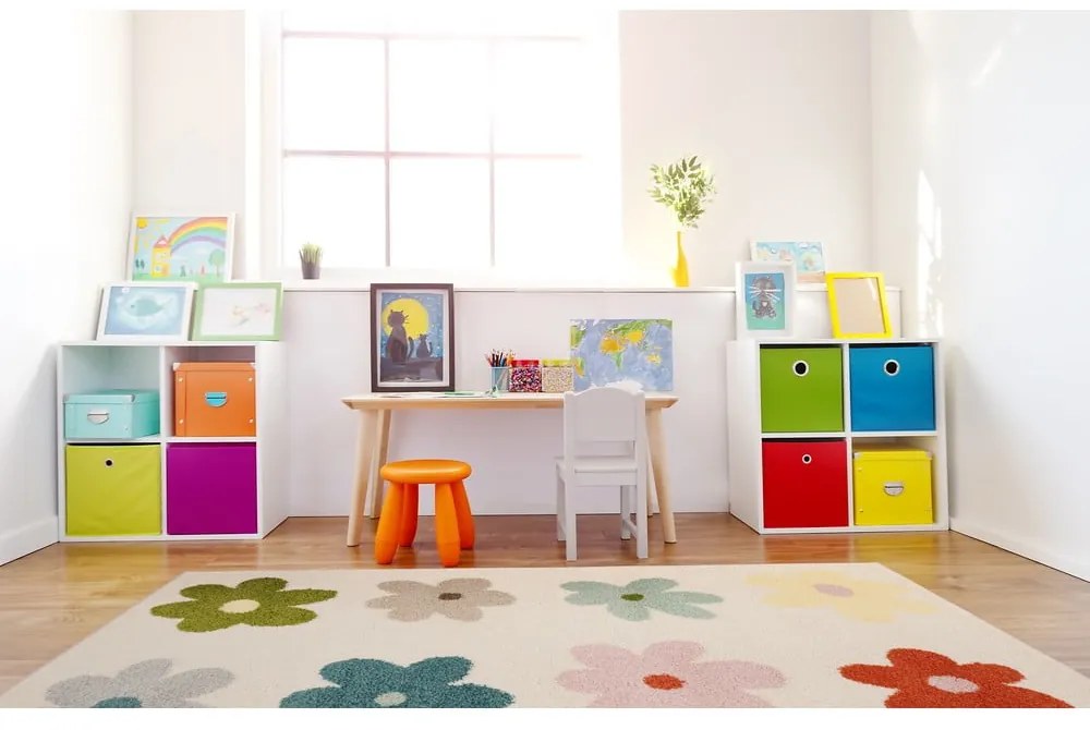 Детски килим в цвят слонова кост 100x170 cm Dazzy Cream – FD