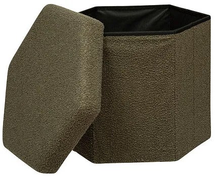 Пуф със съхранение atmosphera Jako, Букле, Сгъваем - Каки