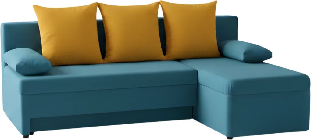 Ъгъл диван Lamor-Light blue - Yellow