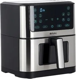 Фритюрник с горещ въздух Air Fryer Ruhhy 8L — Безмаслен фритюрник с 10 програми и LED сензорен екран