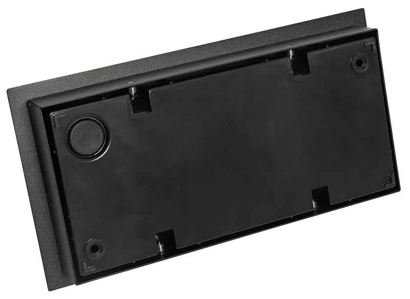 Модерен външен стенен аплик черен с LED 2-светлина IP54 - Simon