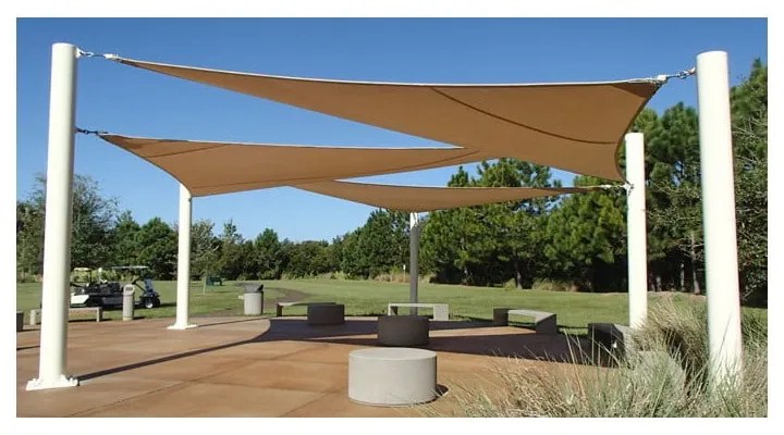 Бежово платно за сянка 500x500 cm - Rojaplast