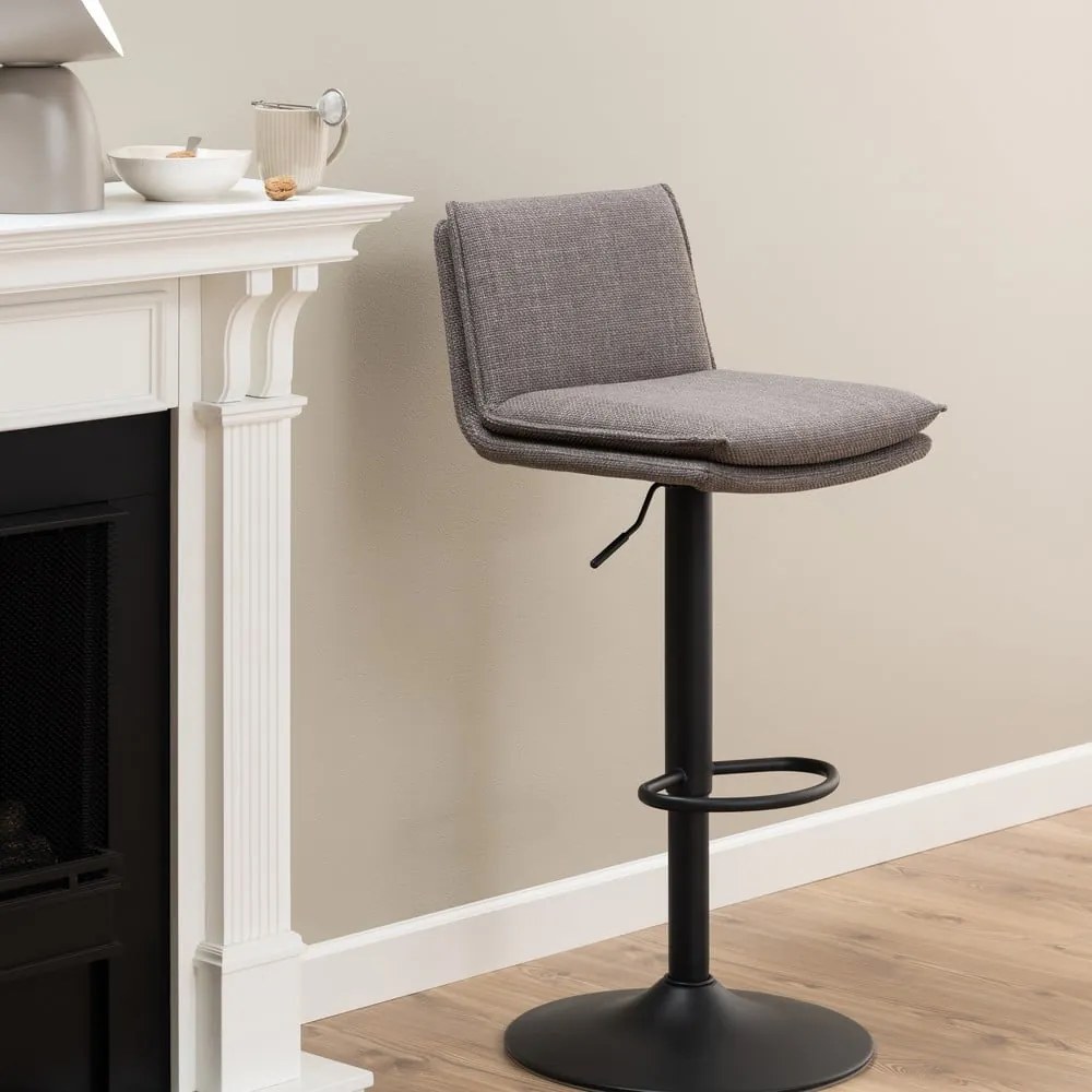 Сиви въртящи се бар столове в комплект от 2 броя 107 см Flynn - Actona