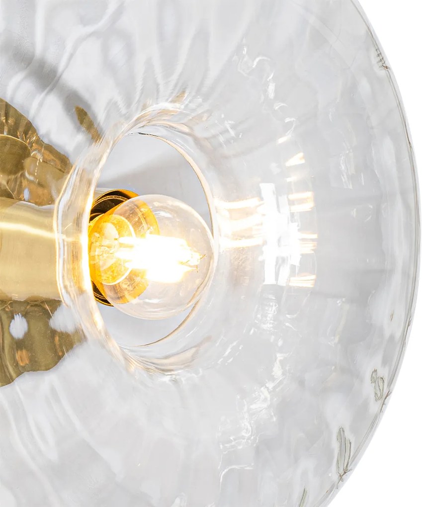 Смарт стенна лампа златна със стъкло, включително WiFi P45 - Ayesha