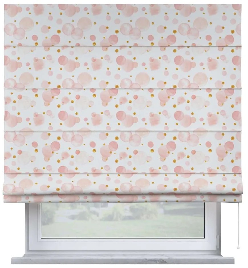 Детска ролетна щора в бяло и розово 170x160 cm Magic - Yellow Tipi