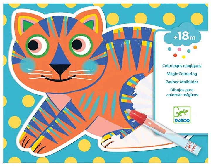 Djeco - Комплект Оцвети картини с вода Animalo-ma DJ09068