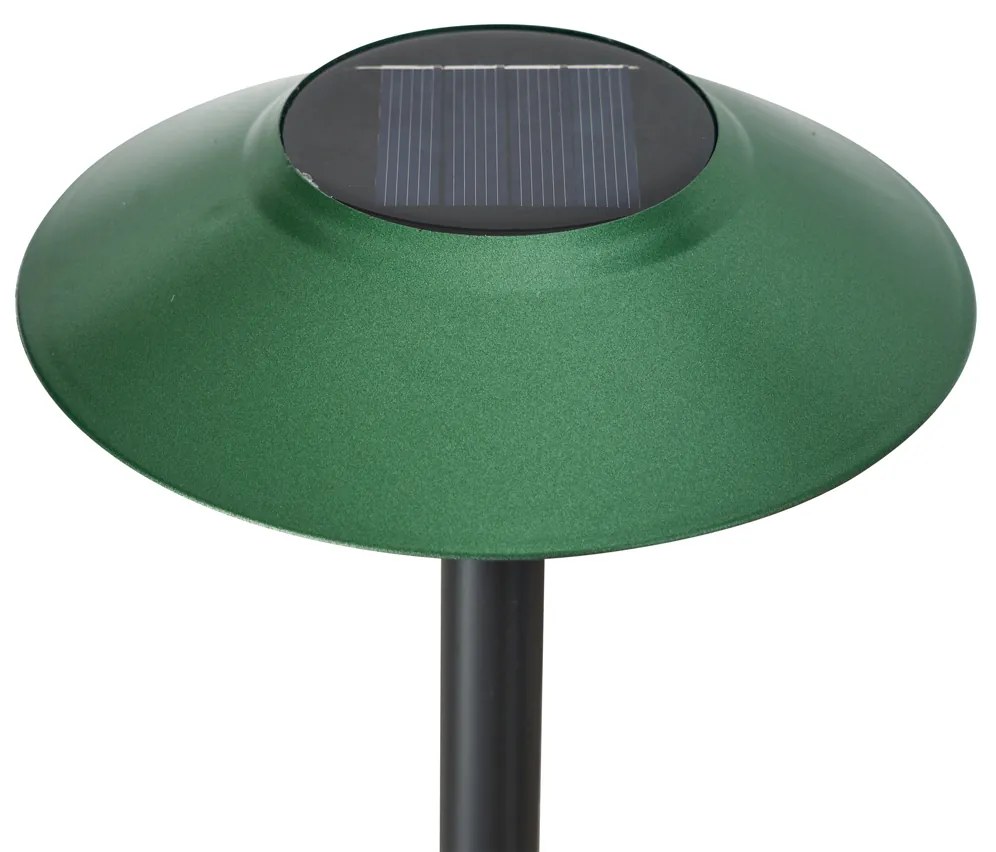 Комплект от 4 зелени прожектора с шипове, включително LED IP44 Solar - Mushroom