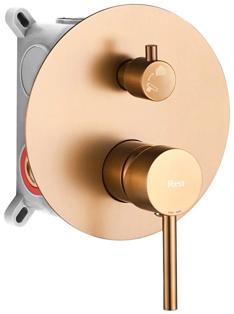 Душ система за вграждане Rea Lungo Copper Brush