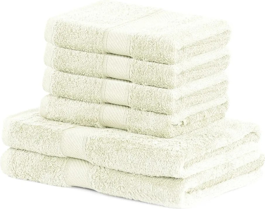 Комплект от 2 светлобежови кърпи и 4 кърпи Ecru Bamby - DecoKing