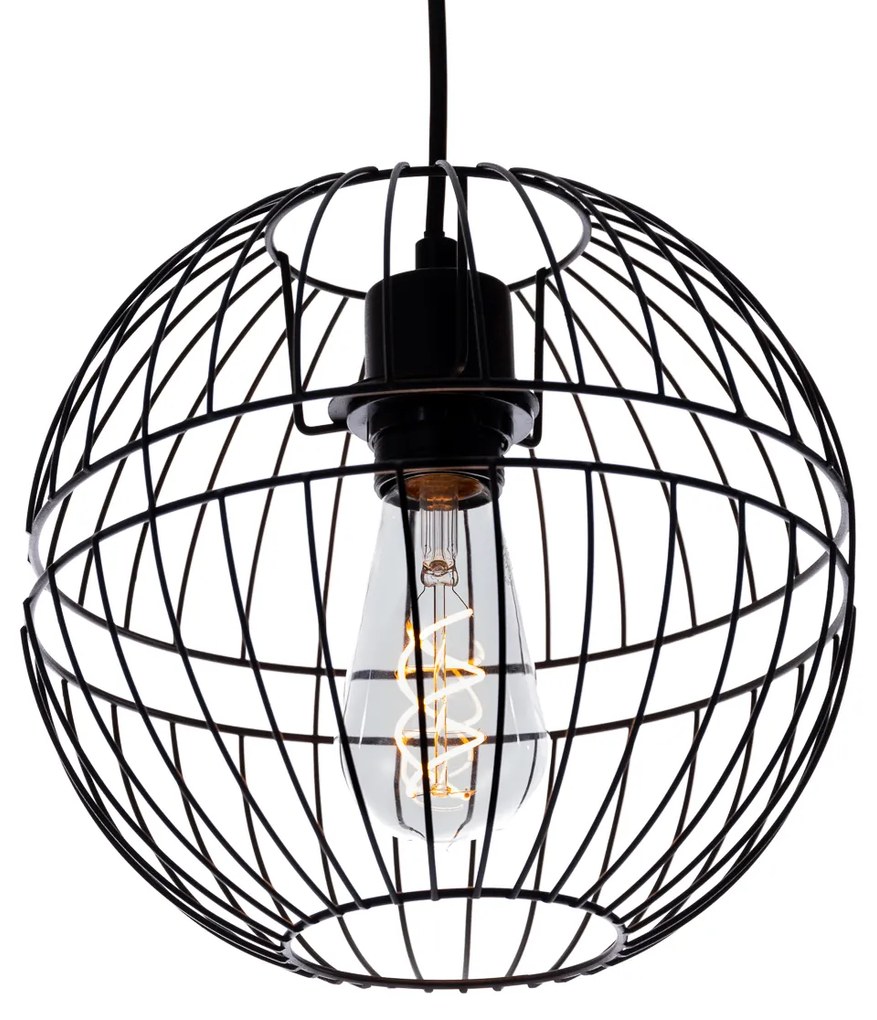 Модерна висяща лампа черна 3-светлина - Sphaera