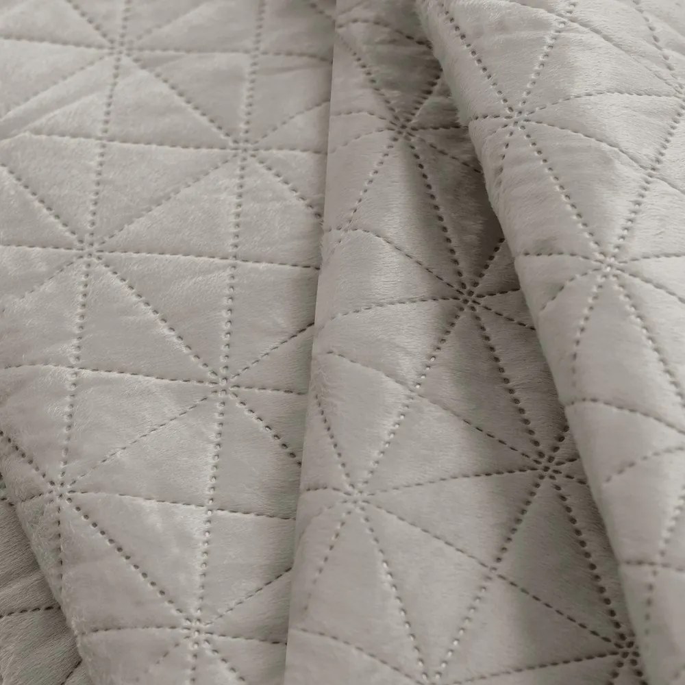 Сиво-бежово капитонирано покривало за легло 170x210 cm Laila – Restilo