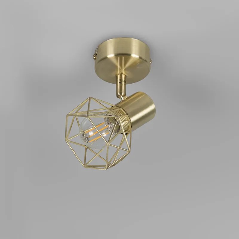 Прожектор в стил арт деко месинг наклоняем и въртящ се - Mosh