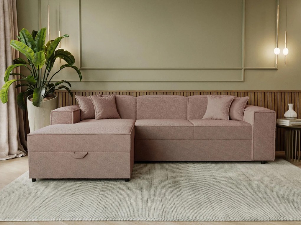 Ъглов диван Santos-Кафяв ляв