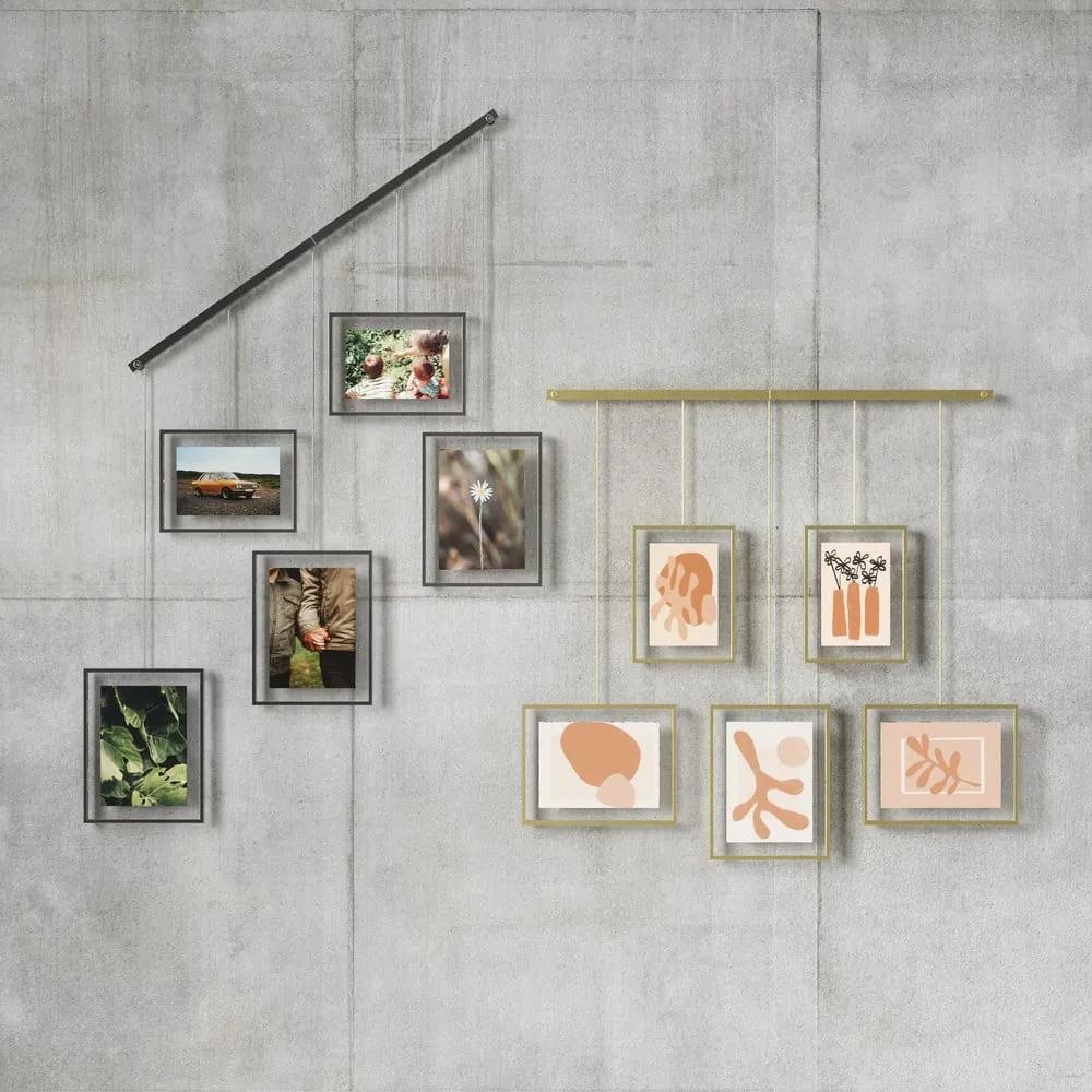 Метални рамки за стена в сребристо в комплект от 5 бр 70x80 cm Exhibi - Umbra