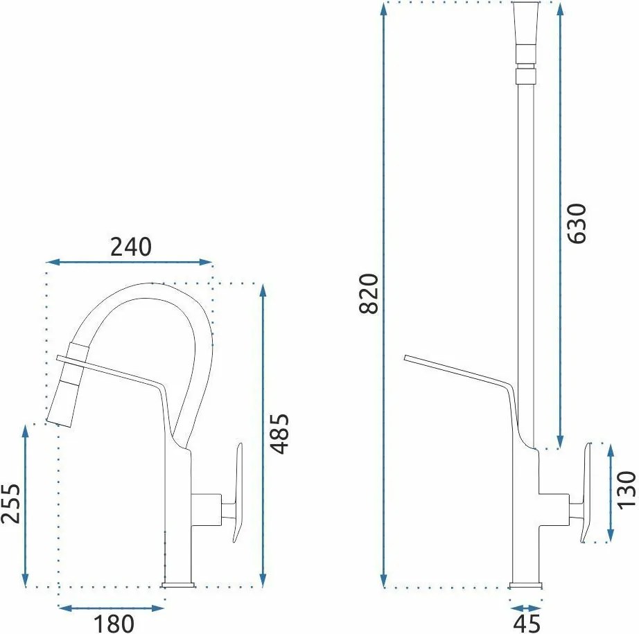 Смесител за кухня Rea Castor Brush Nickel