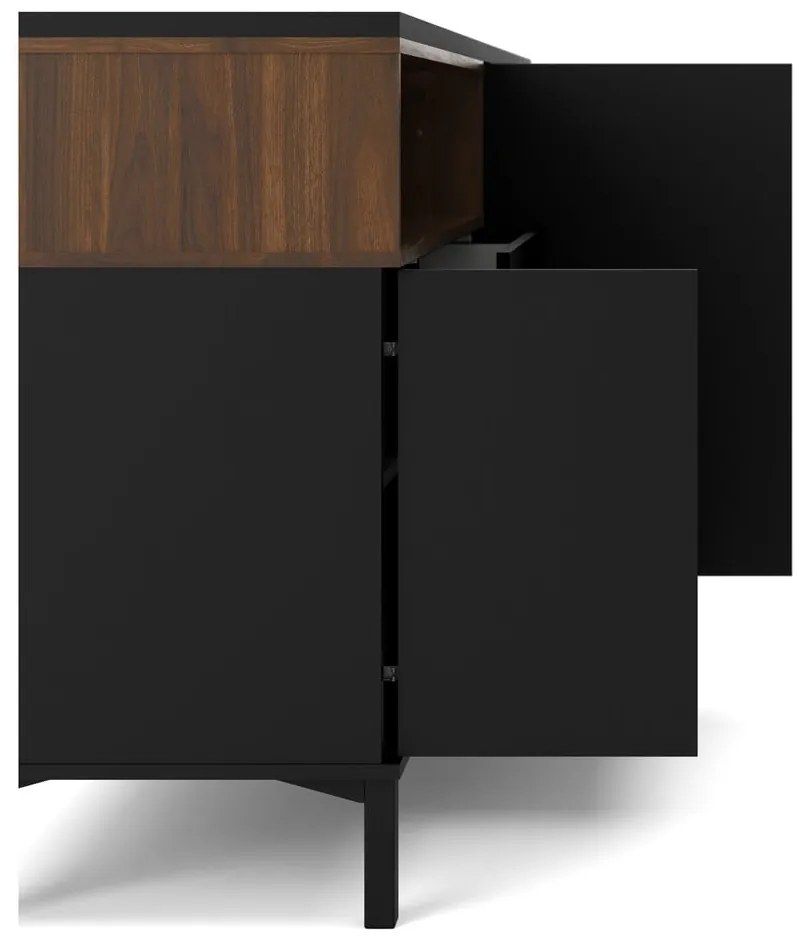 Черен скрин 176x90x49 cm Roomers – Tvilum