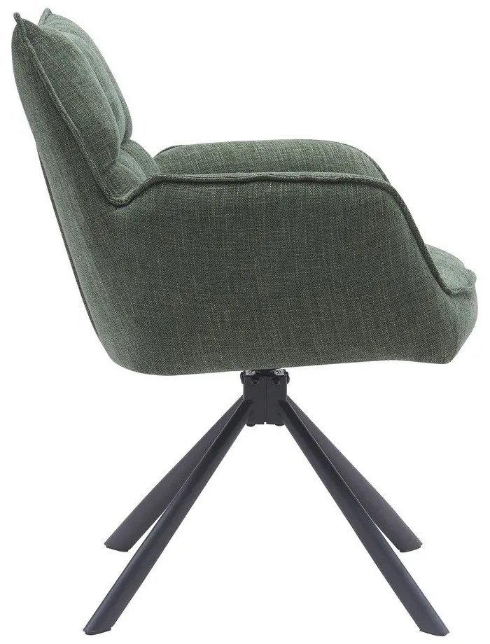 Зелени тапицирани трапезни столове в комплект 2 бр. Marilla – Unique Furniture