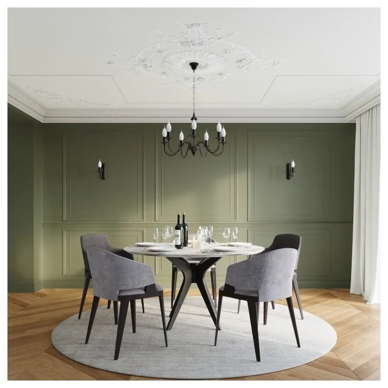 Черна висяща лампа 5 Fiorano - Sollux