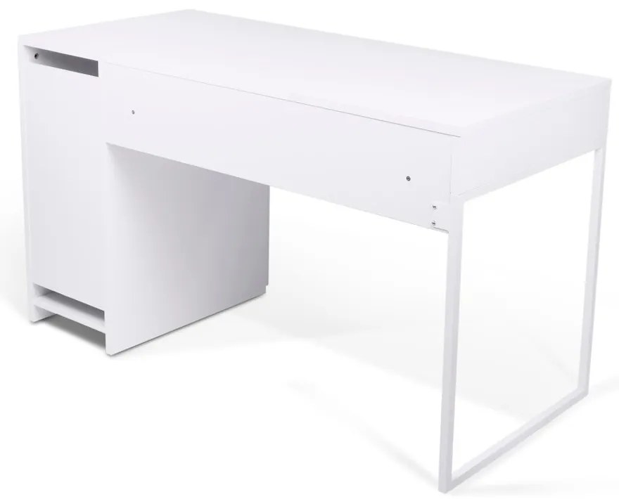 Бяла работна маса Prado - TemaHome