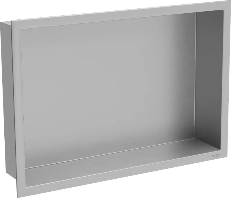 Mexen X-Wall-R нишева полица с яка 45 x 30 см, инокс - 1910453010