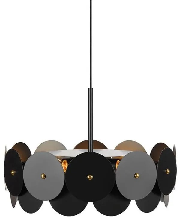 Черно висящо таванно осветително тяло, ø 53 cm Vegas - Markslöjd