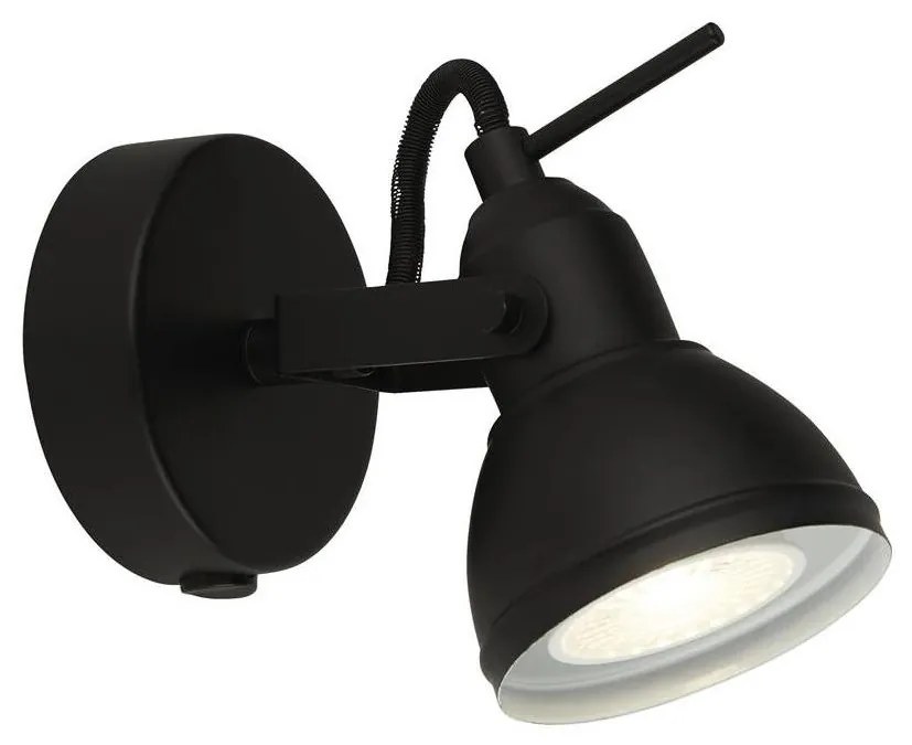 Searchlight 1541BK - Стенен спот FOCUS 1xGU10/50W/230V черен