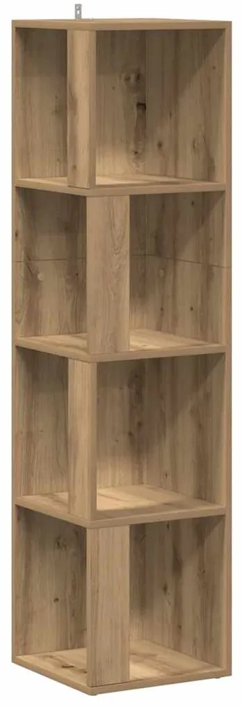 856723 vidaXL Ъглов шкаф Artisan Oak 33x33x132 cm Инженерна дървесина