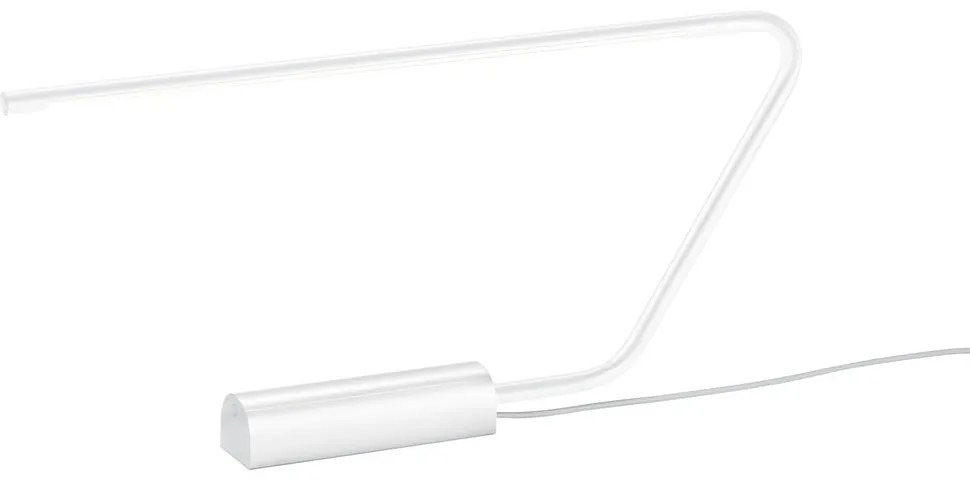 Бяла LED настолна лампа (височина 33 cm) Olea – Trio Select
