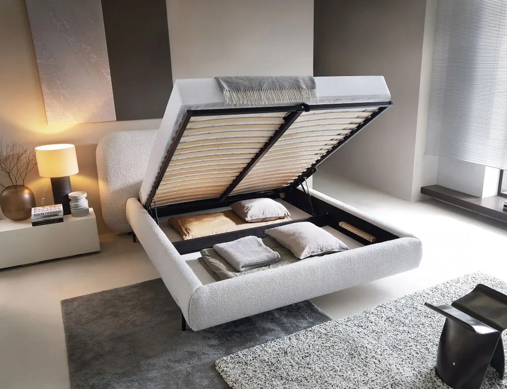 Облечено легло Prius-180 x 200-Бяло