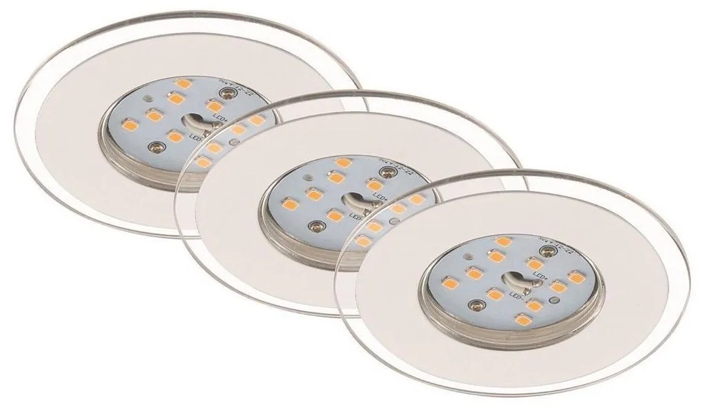 Briloner 7257-036 - К-кт 3x LED Лампа за баня ATTACH LED/4,5W/230V IP44