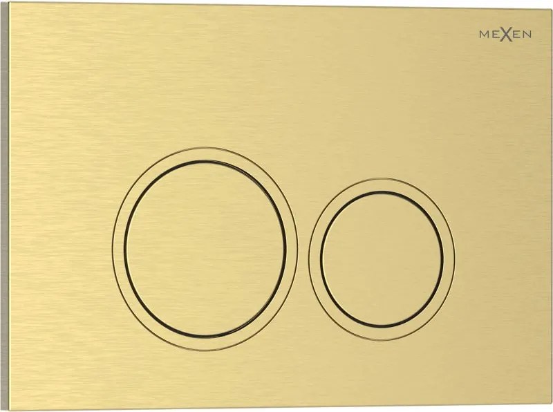 Mexen Tex 01 златен четкан бутон за промиване - 6101-11