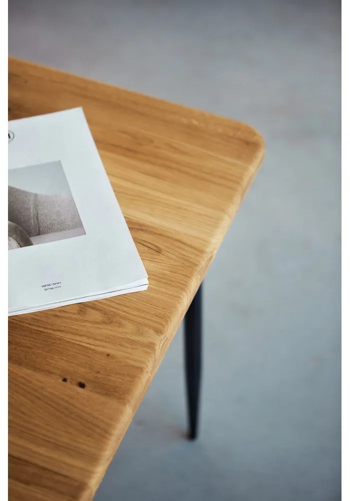 Дъбова маса за хранене 200x90 cm Kula - The Beds