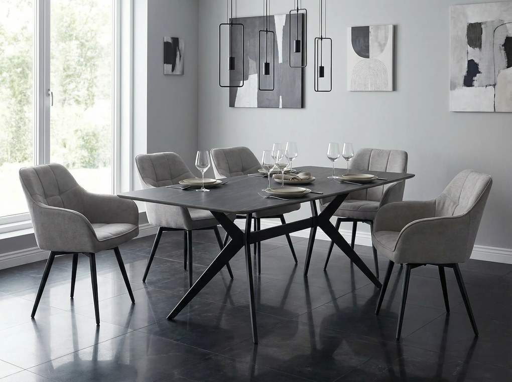 Трапезна маса KAY - тъмно сиво