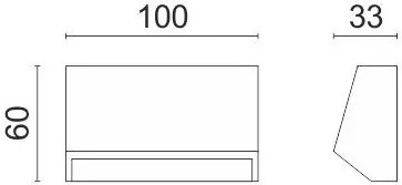 Аплика LED 592-дължина 10 См.