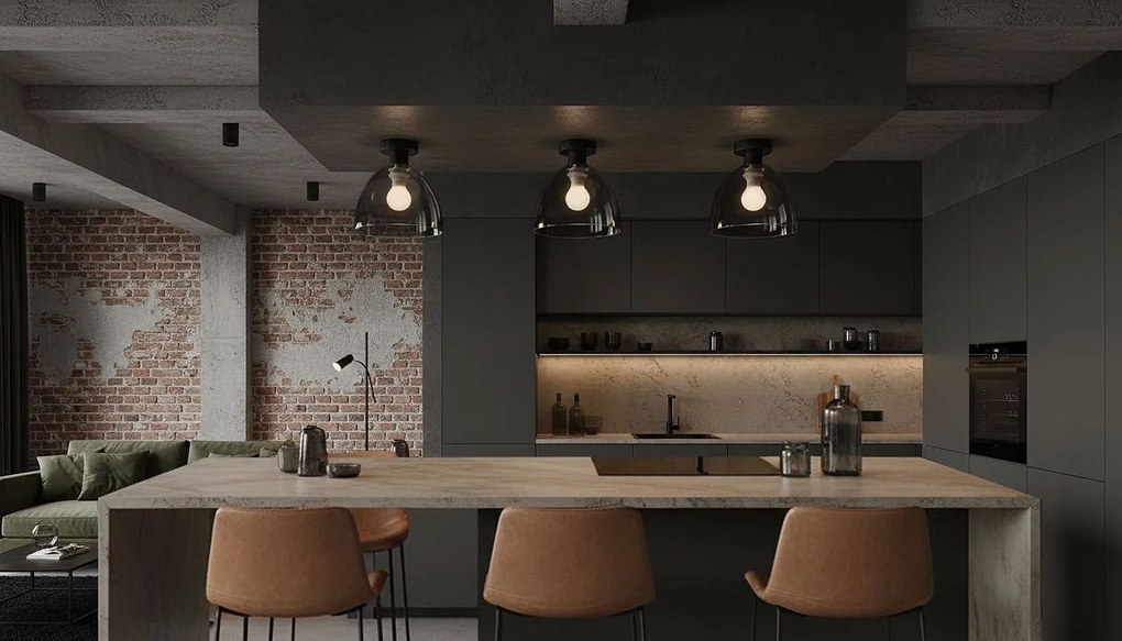 Плафон APP1303-1C Black