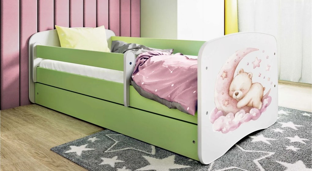 Детско легло Babydreams Cartoon-Prasino-180 x 80-Dream