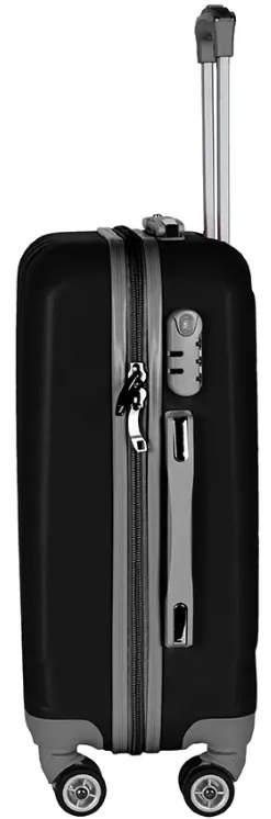 Черен куфар с размери 65 x 39 x 24 cm - 56l