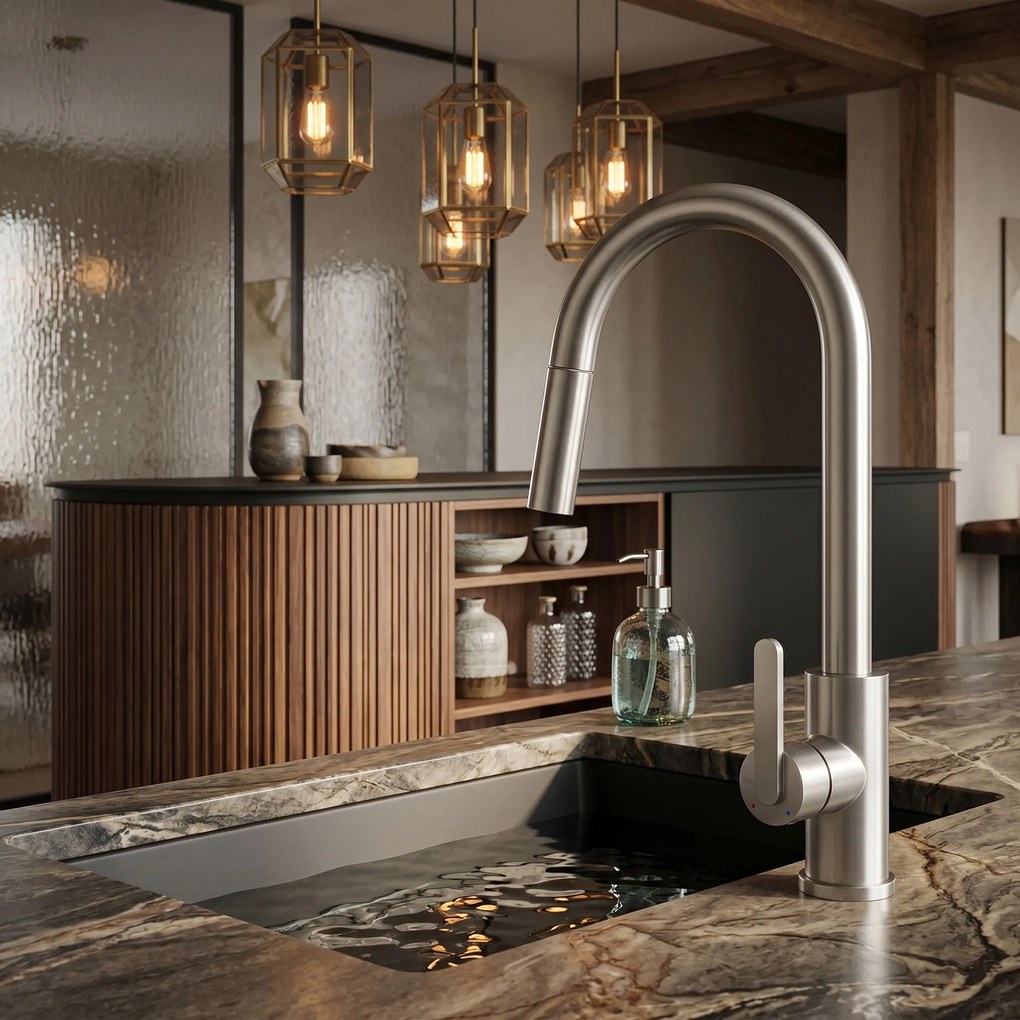 Смесител за кухня REA Ontario Brush Nickel