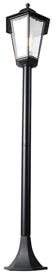 Умен външен стоящ фенер черен 120 см вкл. WiFi ST64 - New Orleans