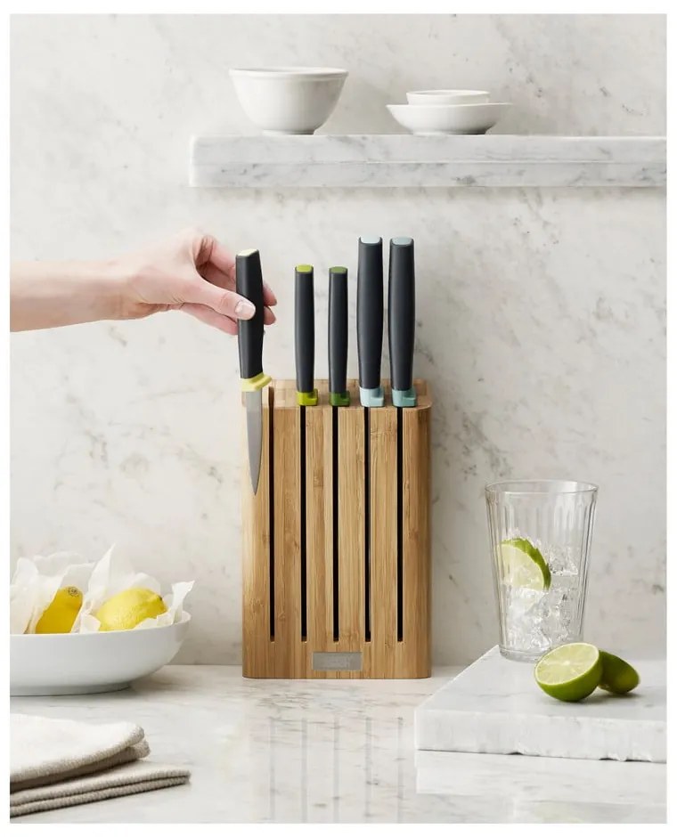 Комплект ножове в бамбукова поставка Elevate - Joseph Joseph