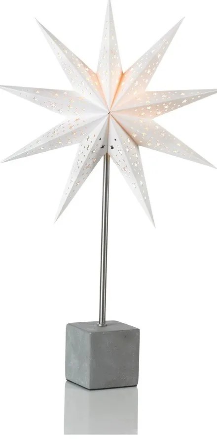 Бяла коледна светлинна украса Hård – Markslöjd