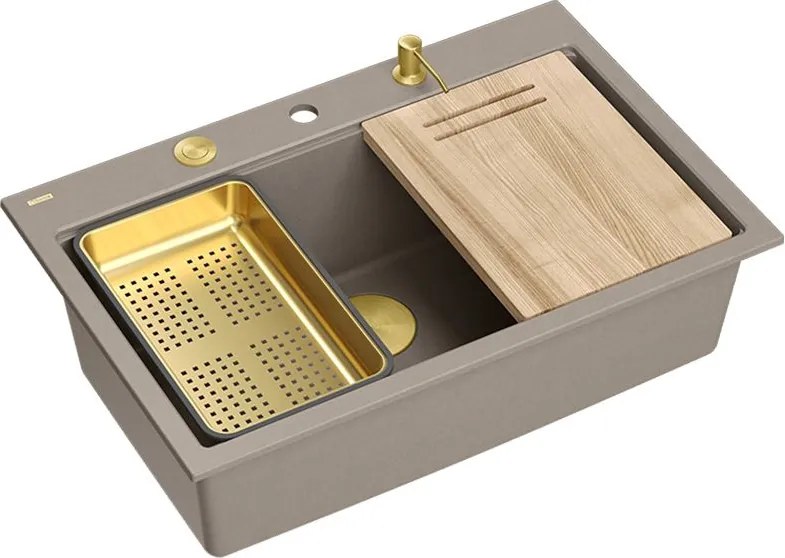 гранитна мивка MARC 110 WORKSTATION Beige
