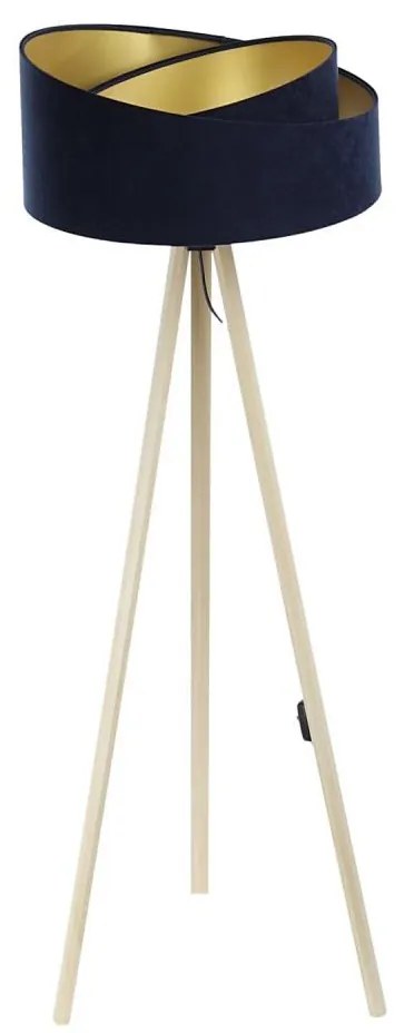 Лампион GALAXY 1xE27/60W/230V син/бежов