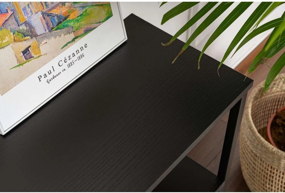 Черна матова конзолна маса 29,5x120 cm Solace – Kalune Design