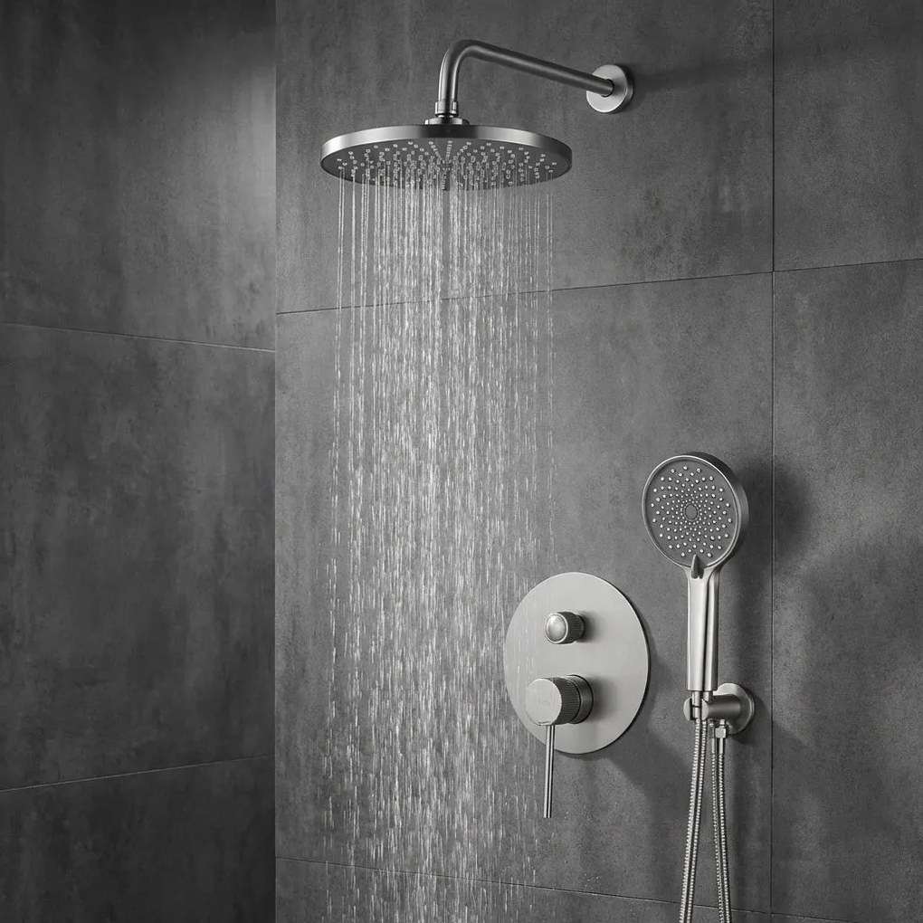 Душ система за вграждане Rea Lungo Stripe Nickel Brush