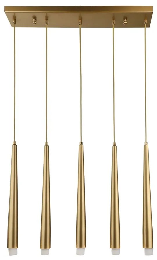 Висящо осветително тяло в златист цвят Agusta – Squid Lighting